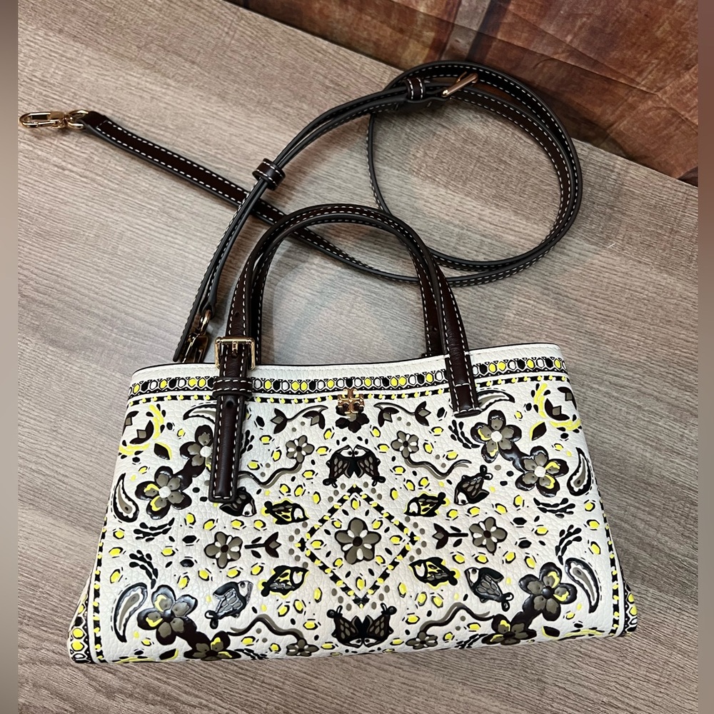 Tory Burch Emerson Floral Patterned Handbag